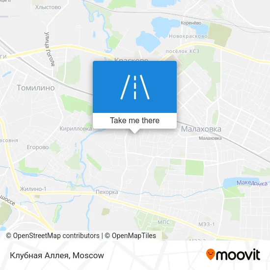 Клубная Аллея map