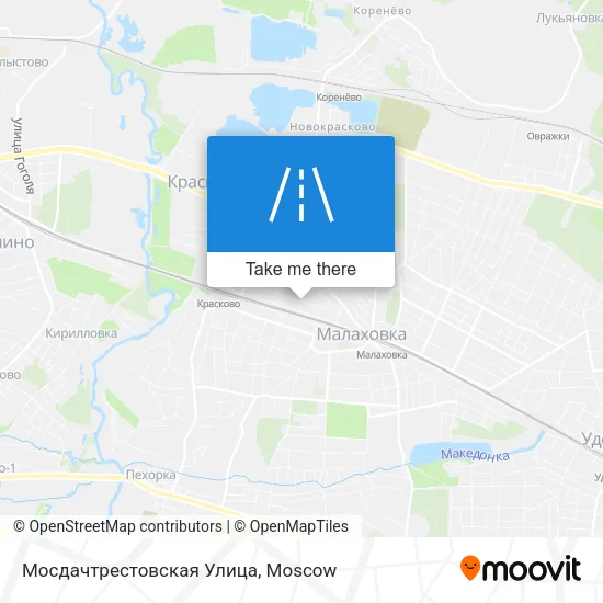 Мосдачтрестовская Улица map