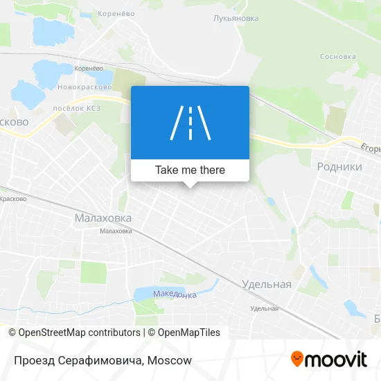Проезд Серафимовича map