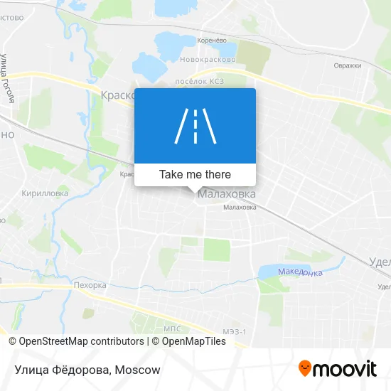 Улица Фёдорова map