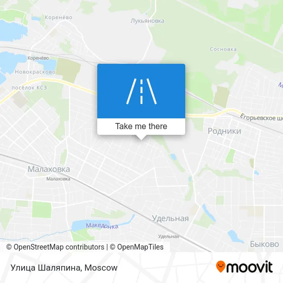 Улица Шаляпина map