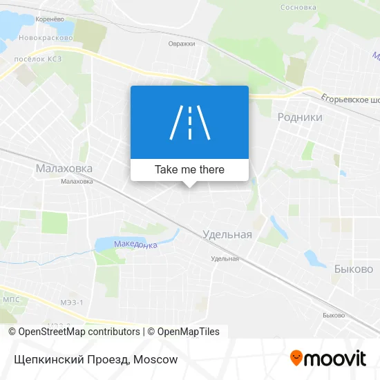 Щепкинский Проезд map