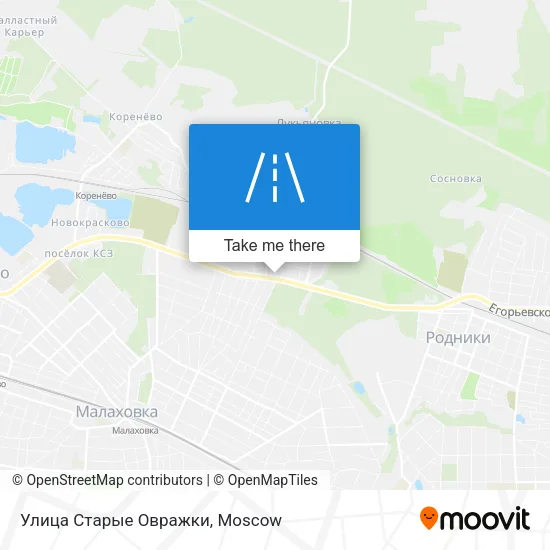 Улица Старые Овражки map