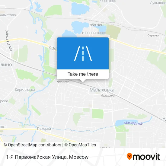 1-Я Первомайская Улица map