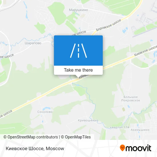 Киевское Шоссе map