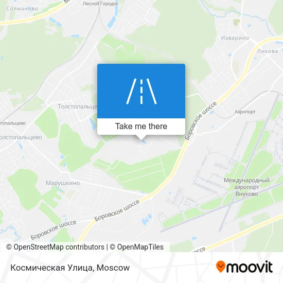 Космическая Улица map