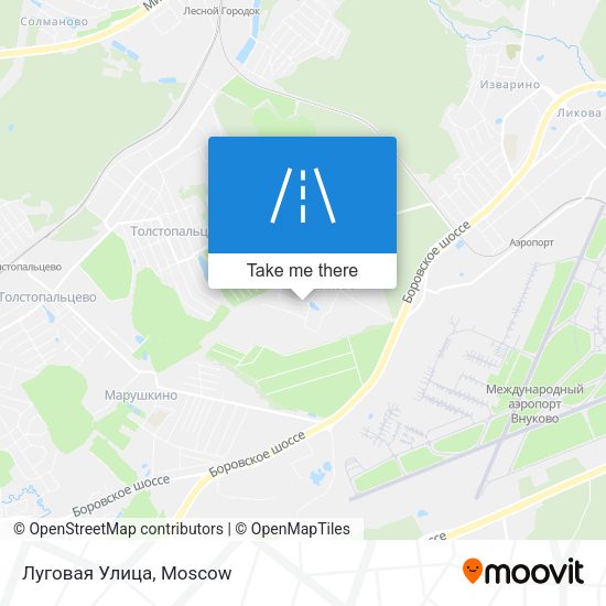 Луговая Улица map