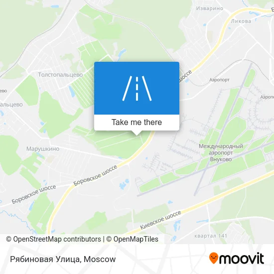 Рябиновая Улица map