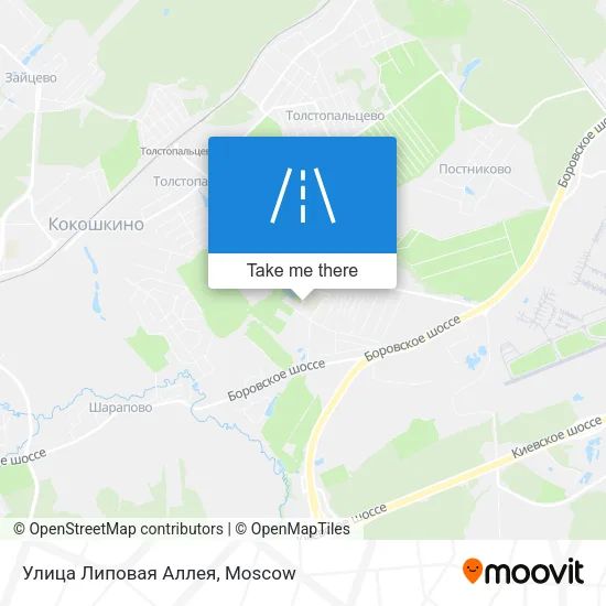 Улица Липовая Аллея map