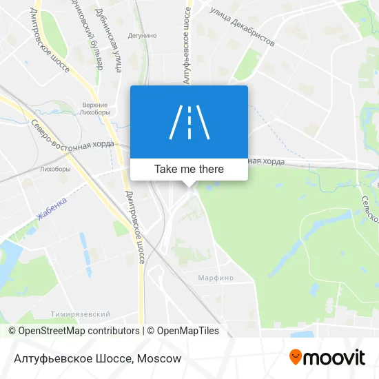 Алтуфьевское Шоссе map