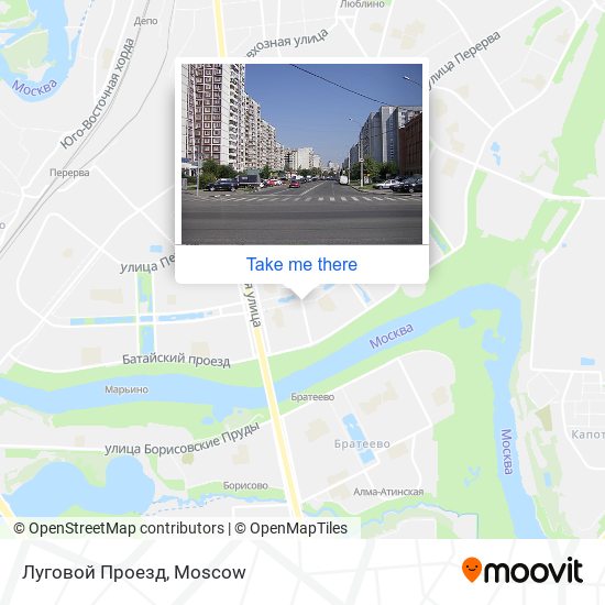 Луговой Проезд map