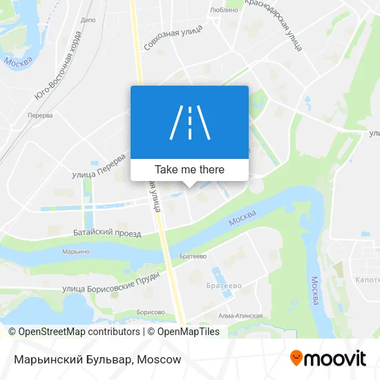Марьинский Бульвар map