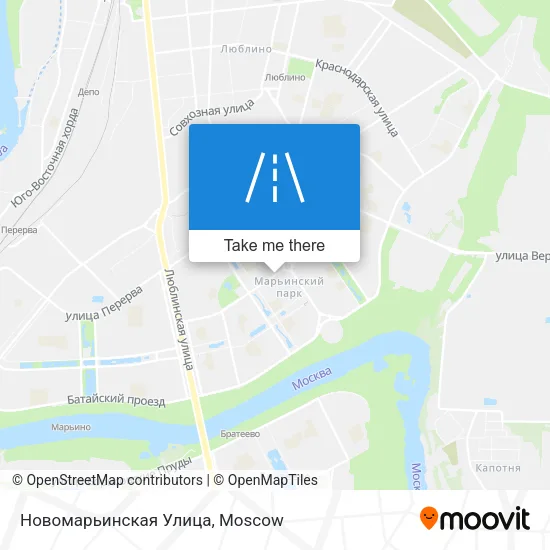 Новомарьинская Улица map