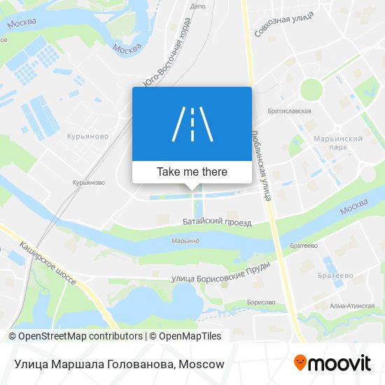 Улица Маршала Голованова map