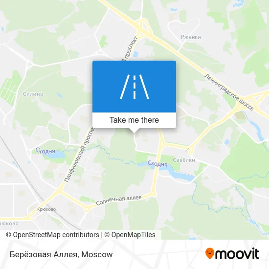 Берёзовая Аллея map