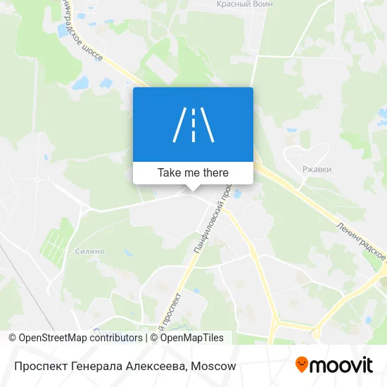 Проспект Генерала Алексеева map