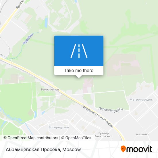 Абрамцевская Просека map