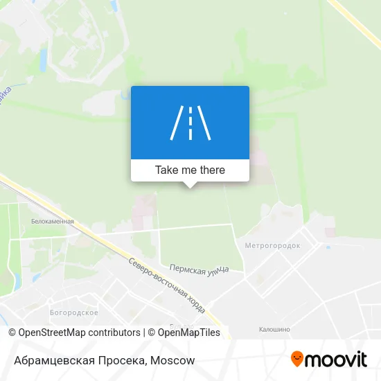 Абрамцевская Просека map