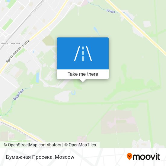 Бумажная Просека map