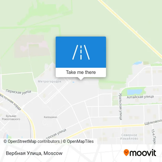 Вербная Улица map