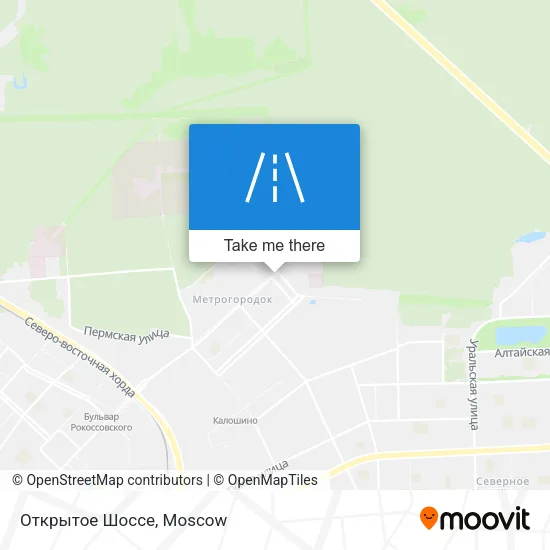 Открытое Шоссе map