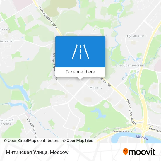 Митинская Улица map