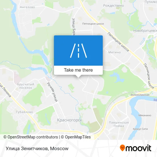 Улица Зенитчиков map