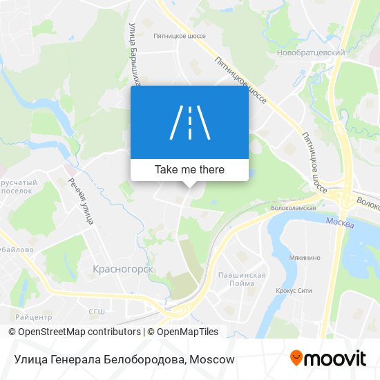 Улица Генерала Белобородова map