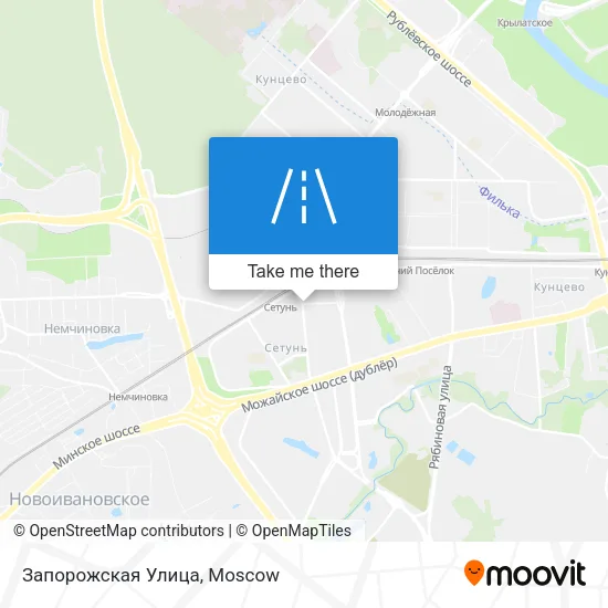 Запорожская Улица map