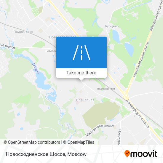 Новосходненское Шоссе map