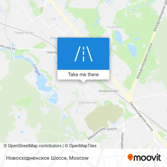 Новосходненское Шоссе map