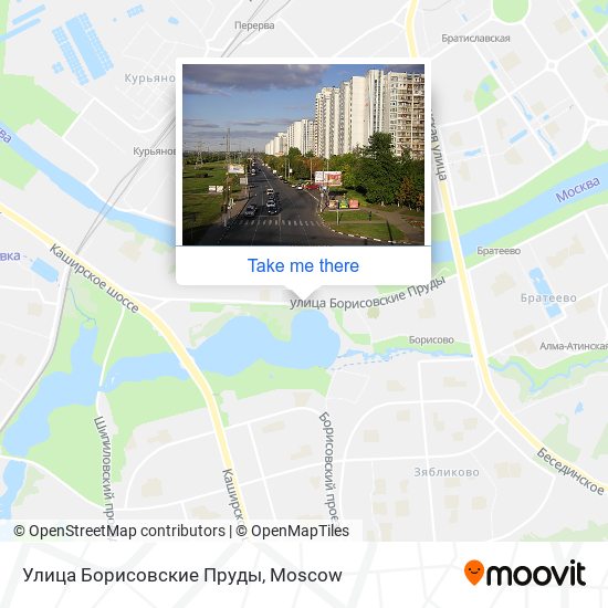 Улица Борисовские Пруды map