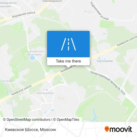 Киевское Шоссе map