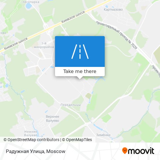 Радужная Улица map