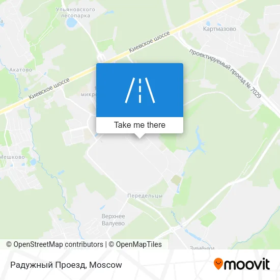 Радужный Проезд map