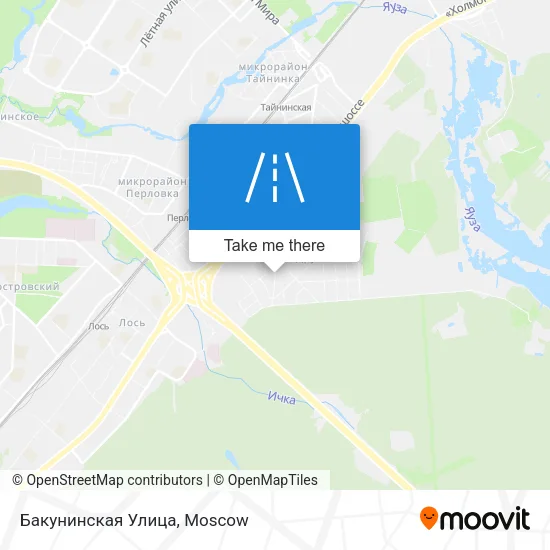 Бакунинская Улица map