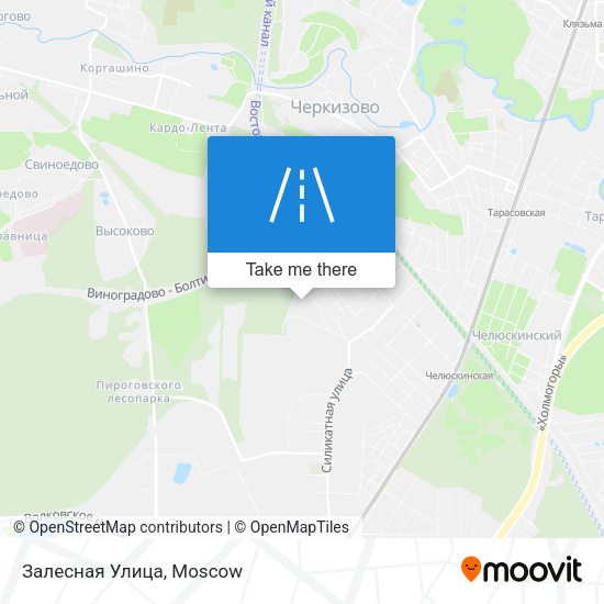 Залесная Улица map