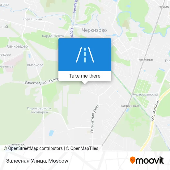 Залесная Улица map