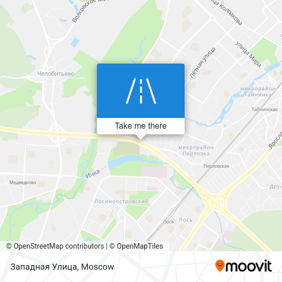 Западная Улица map