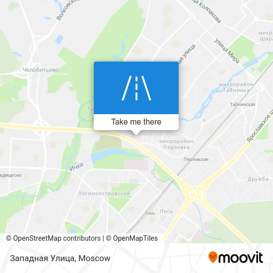 Западная Улица map