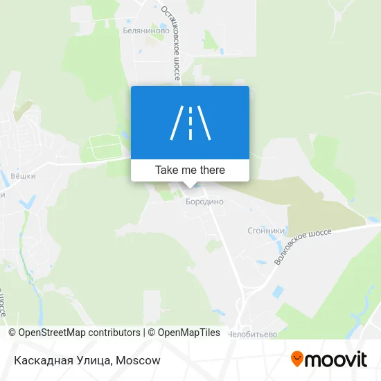 Каскадная Улица map