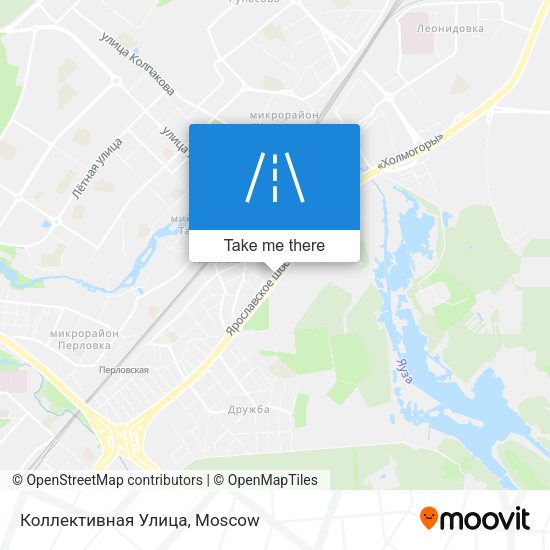 Коллективная Улица map