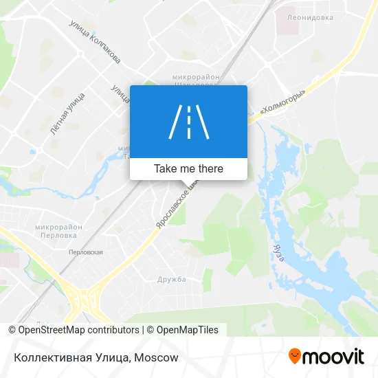 Коллективная Улица map