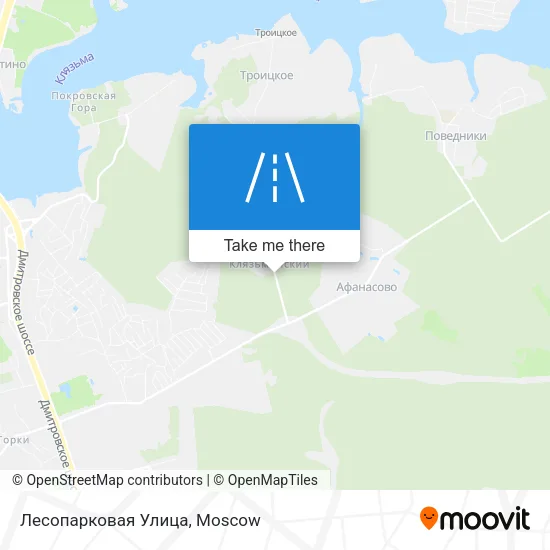 Лесопарковая Улица map