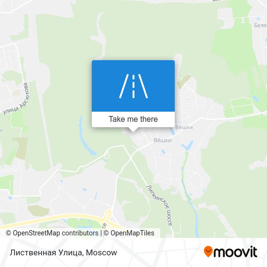 Лиственная Улица map