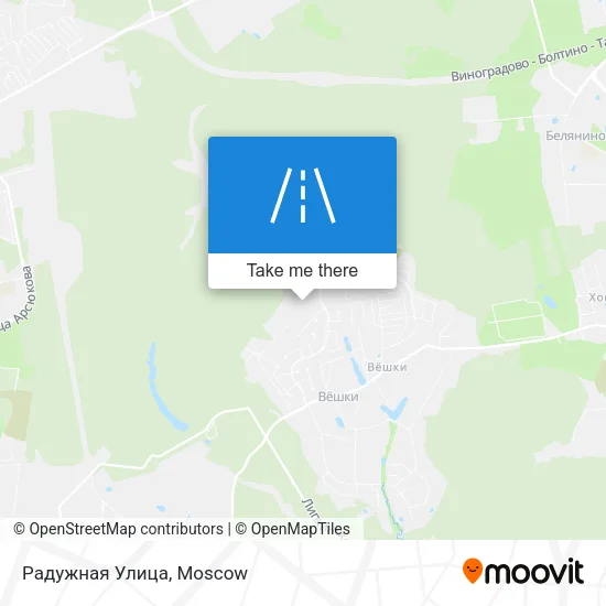 Радужная Улица map