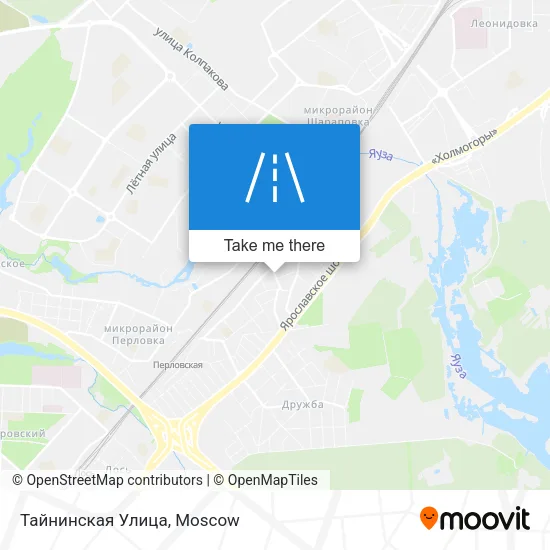 Тайнинская Улица map