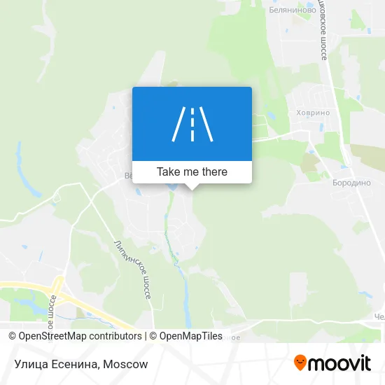 Улица Есенина map