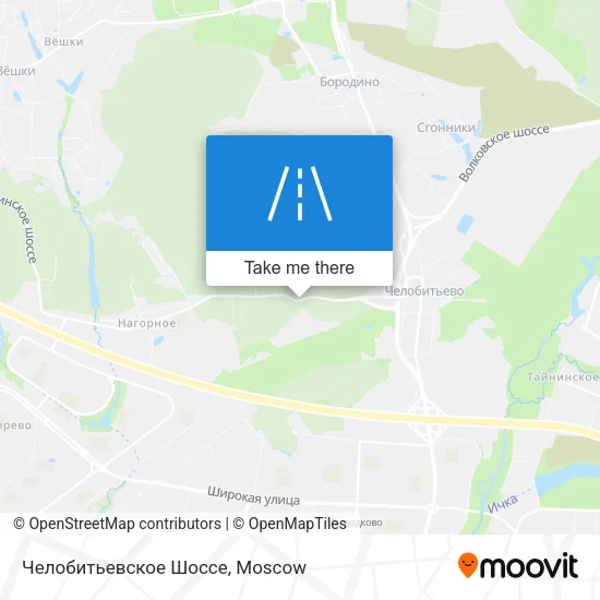 Челобитьевское Шоссе map
