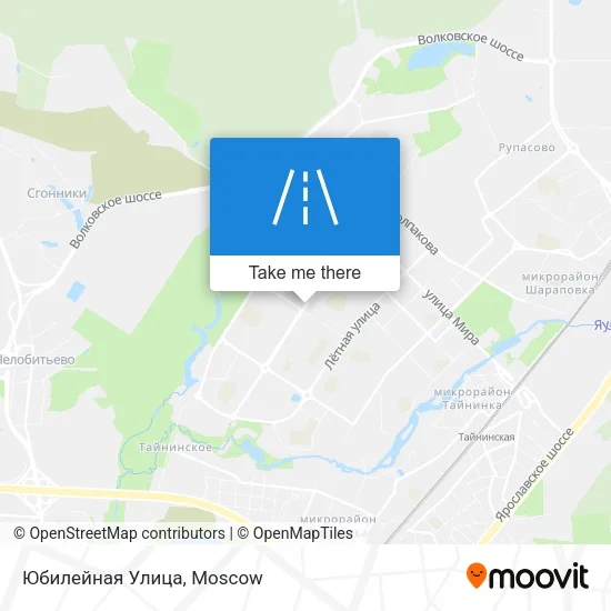 Юбилейная Улица map